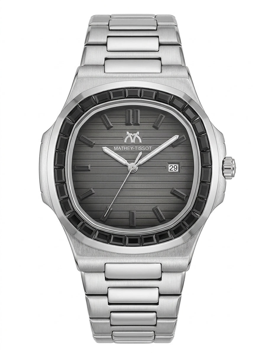 Mathey-Tissot Men's Luxury Stainless Steel Watch