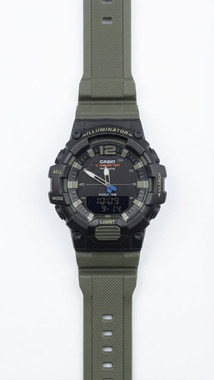 Rugged Casio Illuminator World Time Sports Watch