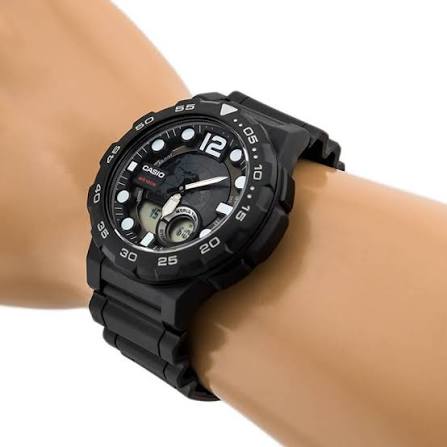 Casio AEQ-100W Classic Black World Time Sports Watch